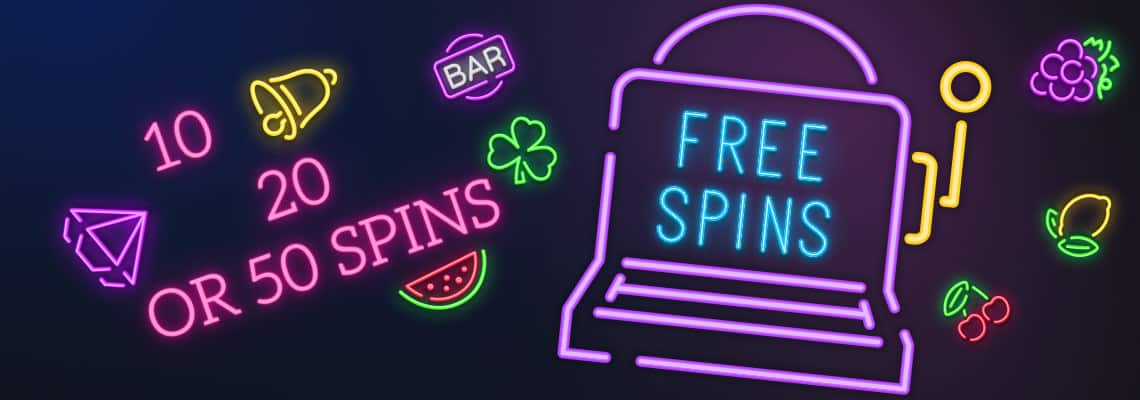 Claim 10 | 20 | 50 FREE SPINS for Adding Bank Card